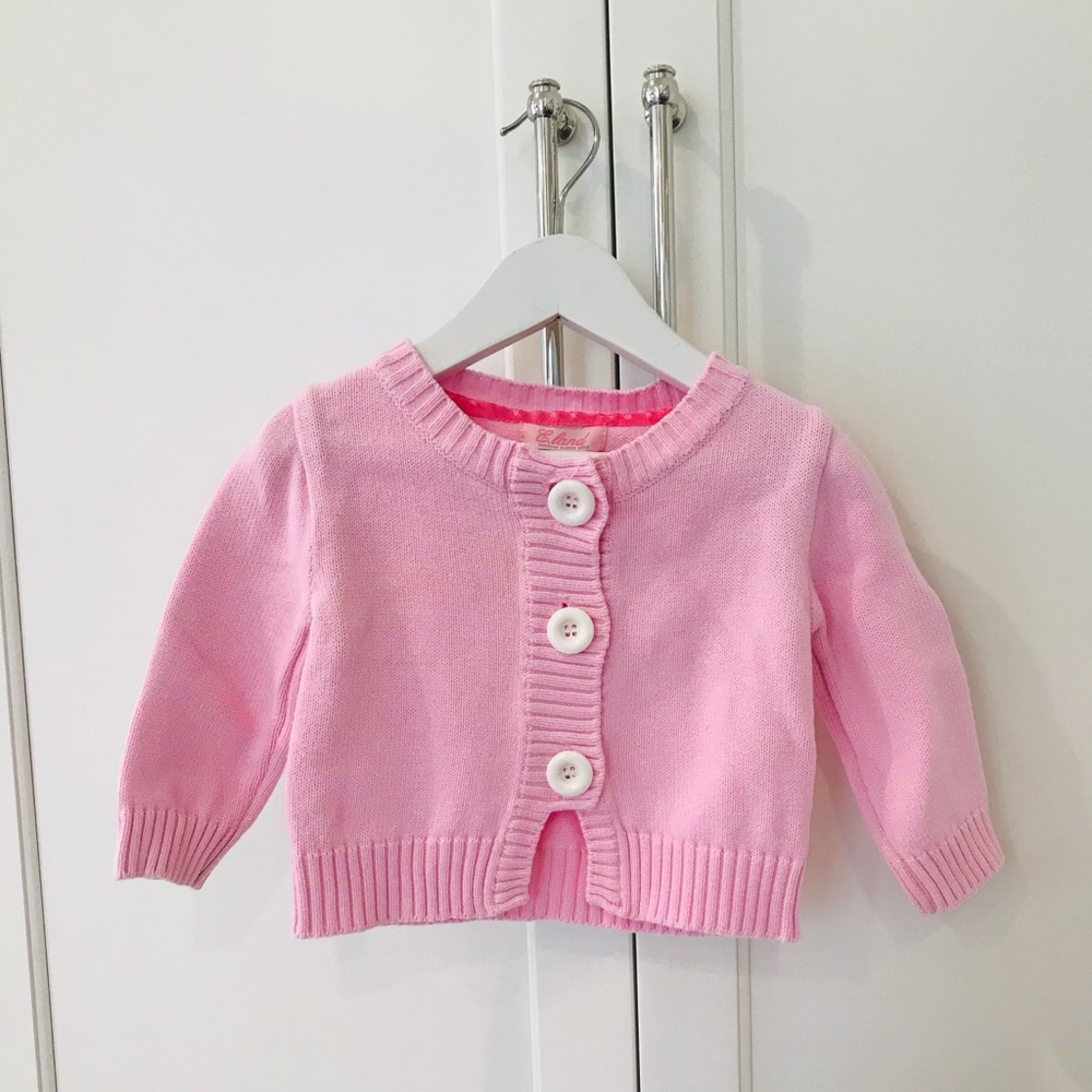 ELand Pink cardigan.  Goes with so much!
